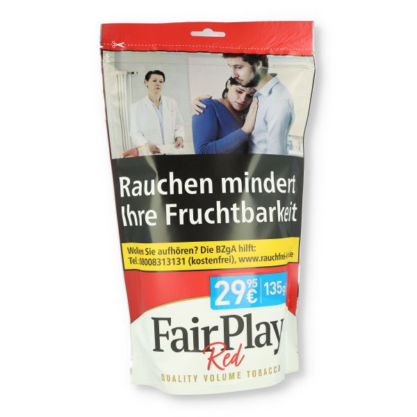 Fair Play Red Volumentabak Beutel 135g