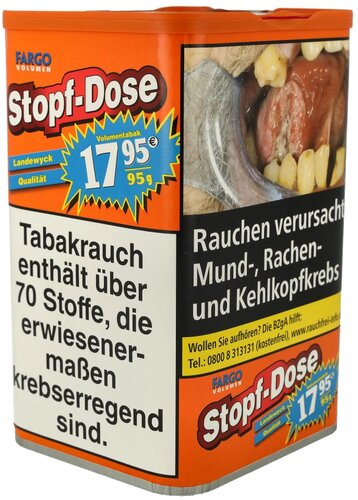 Fargo Tabak Orange 92g Stopf Dose Volumentabak