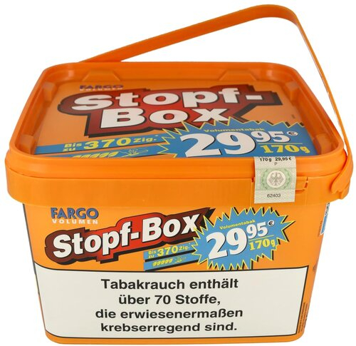 Fargo Tabak Orange 155g Stopf Box Volumentabak