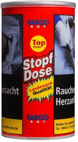 Fargo Tabak Rot XXL 122g Spar-Dose Zigarettentabak
