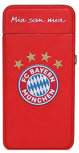FC Bayern Arc X Feuerzeug Rot mit Gravur beidseitig