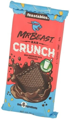 Feastables Mr. Beast Crunch Schokolade Riegel 35g Feastables Mr. Beast Crunch Schokolade Riegel 35g
