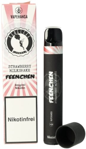 Feenchen 600 Einweg E-Shisha Strawberry Milkshake 0mg