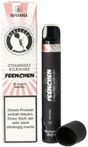 Feenchen 600 Einweg E-Shisha Strawberry Milkshake 20mg