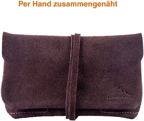  Feinschnitt-Tasche Alpenleder Beppi Brown