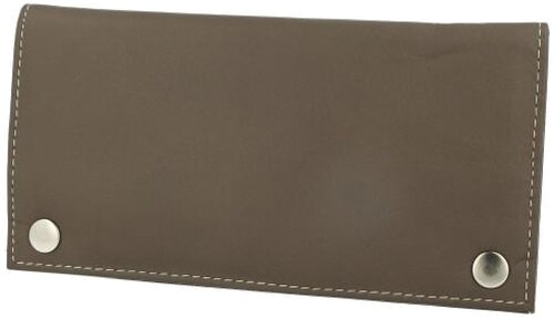 Feinschnitt-Tasche Leder Grau