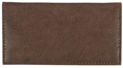 Feinschnitt-Tasche Leder hellbraun