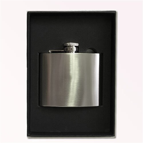 Flachmann Edelstahl satiniert 5oz/150ml Flachmann Edelstahl satiniert 5oz/150ml