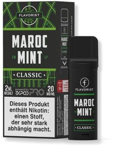 Flavorist powered by Expod Pro Pod Maroc Mint 20mg/ml