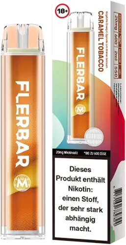 Flerbar 600 Einweg E-Zigarette Caramel Tobacco 20mg