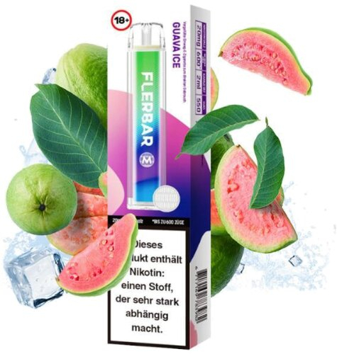 Flerbar 600 Guava Ice Einweg E-Zigarette 20mg