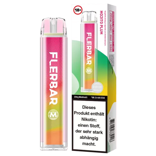 Flerbar 600 Mojito Plum Einweg E-Zigarette 20mg Flerbar 600 Mojito Plum Einweg E-Zigarette 20mg