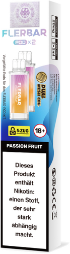 Flerbar 600 Passion Fruit Einweg E-Zigarette 20mg
