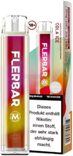 FLERBAR COLA ICE Einweg E-Zigarette, 20mg Cola Ice 20mg