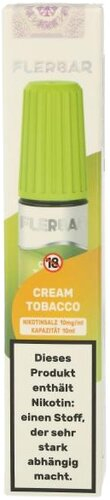 Flerbar Cream Tobacco Liquid 10mg/ml Flerbar Cream Tobacco Liquid 10mg/ml