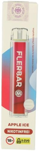 Flerbar M Zero Apple Ice E-Zigarette 0mg