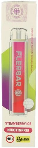 Flerbar M Zero Strawberry Ice E-Zigarette 0mg