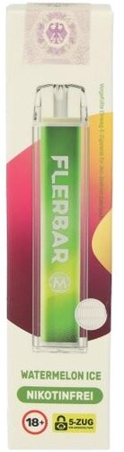 Flerbar M Zero Watermelon Ice E-Zigarette 0mg