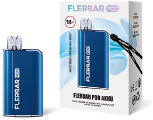 Flerbar Pod Akkuträger Blau mit Halsband Flerbar Pod Akkuträger Blau mit Halsband