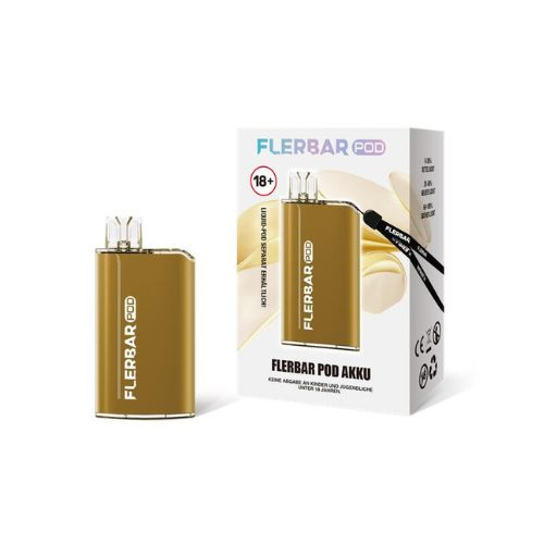 Flerbar Pod Akkuträger Gold mit Halsband Flerbar Pod Akkuträger Gold mit Halsband
