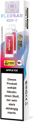 Flerbar Pod Apple Ice Prefilled Pods 2x2ml 20mg