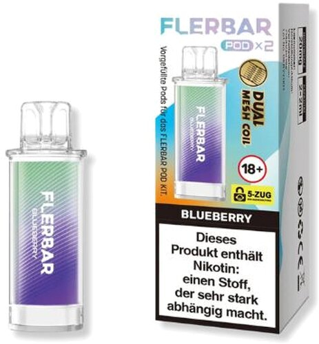 Flerbar Pod Blueberry Prefilled Pods 2x2ml 20mg