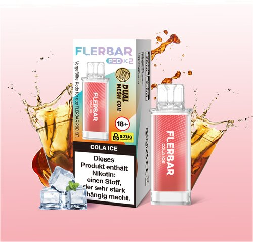Flerbar Pod Cola Ice Prefilled Pods 2x2ml 20mg Flerbar Pod Cola Ice Prefilled Pods 2x2ml 20mg