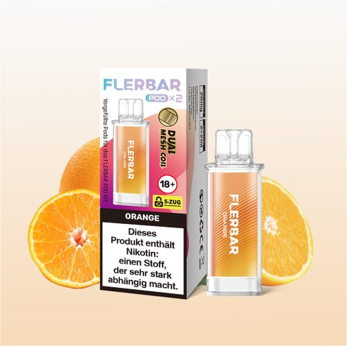 Flerbar Pod Orange Prefilled Pods 2x2ml 20mg Flerbar Pod Orange Prefilled Pods 2x2ml 20mg