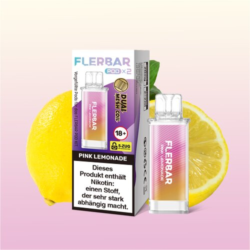 Flerbar Pod Pink Lemonade Prefilled Pods 2x2ml 20mg Flerbar Pod Pink Lemonade Prefilled Pods 2x2ml 20mg