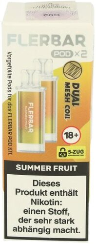 Flerbar Pod Summer Fruit Prefilled Pods 2x2ml 20mg
