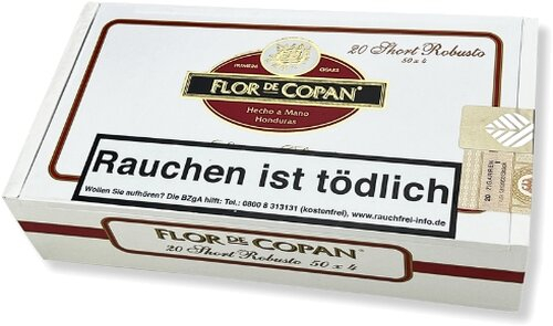 Flor de Copan Short Robusto Zigarren 20 Stk. Flor de Copan Short Robusto Zigarren 20 Stk.