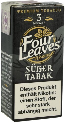 Four Leaves Liquid Süßer Tabak 3mg