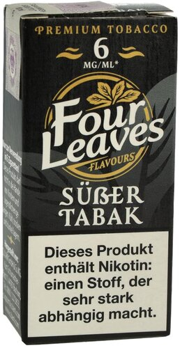 Four Leaves Liquid Süßer Tabak 6mg Four Leaves Liquid Süßer Tabak 6mg