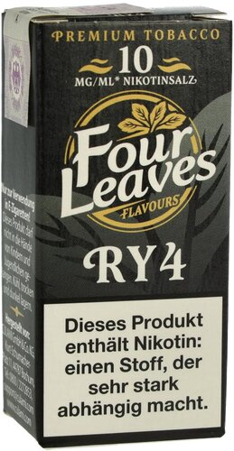 Four Leaves Nikotinsalzliquid RY4 10mg Four Leaves Nikotinsalzliquid RY4 10mg