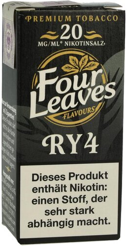 Four Leaves Nikotinsalzliquid RY4 20mg Four Leaves Nikotinsalzliquid RY4 20mg