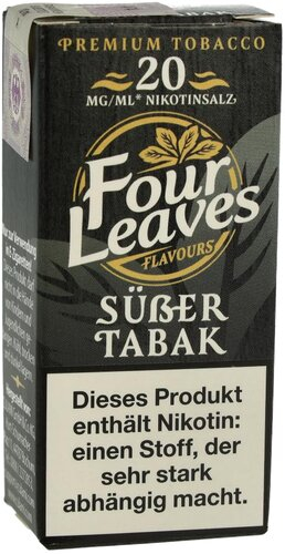 Four Leaves Nikotinsalzliquid Süßer Tabak 20mg Four Leaves Nikotinsalzliquid Süßer Tabak 20mg