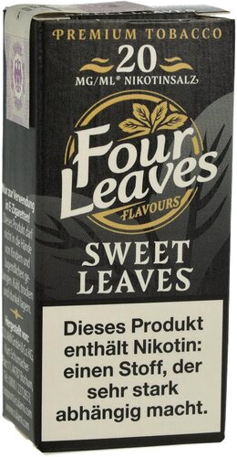 Four Leaves Nikotinsalzliquid Sweet Leaves 20mg Four Leaves Nikotinsalzliquid Sweet Leaves 20mg