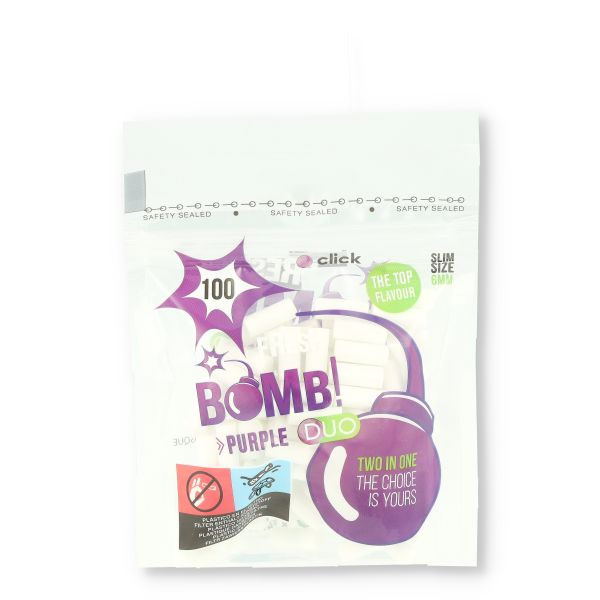 Fresh Bomb Duo Slim Filter Purple 100 Stück