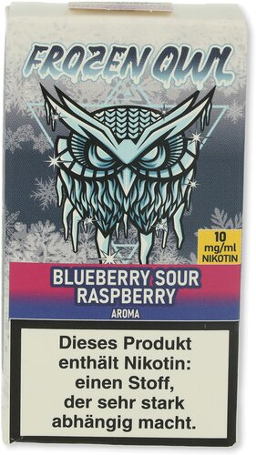 Frozen OWL Blueberry Sour Raspberry Nikotinsalz Liquid 10ml 10mg