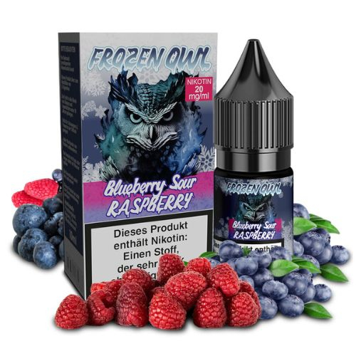 Frozen OWL Blueberry Sour Raspberry Nikotinsalz Liquid 10ml 20mg Frozen OWL Blueberry Sour Raspberry Nikotinsalz Liquid 10ml 20mg