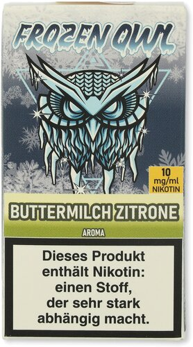 Frozen OWL Buttermilch Zitrone Nikotinsalz Liquid 10ml 10mg