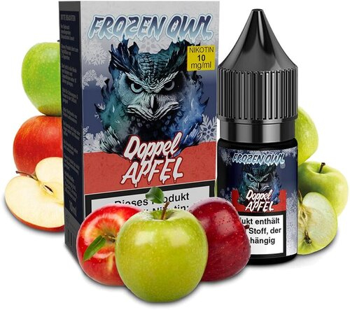 Frozen OWL Doppelapfel Nikotinsalz Liquid 10ml 10mg