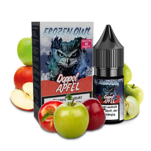 Frozen OWL Doppelapfel Nikotinsalz Liquid 10ml 20mg Frozen OWL Doppelapfel Nikotinsalz Liquid 10ml 20mg