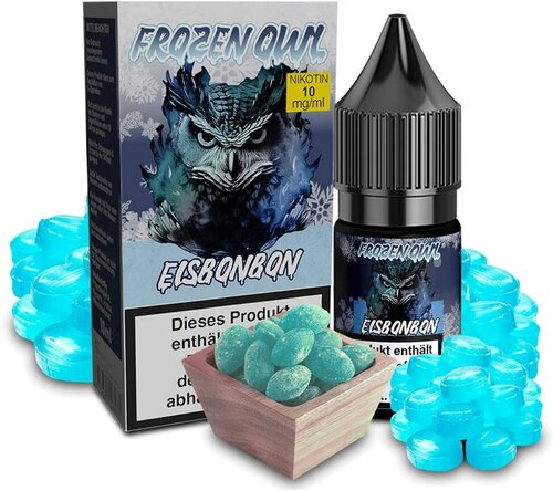 Frozen OWL Eisbonbon Nikotinsalz Liquid 10ml 10mg Frozen OWL Eisbonbon Nikotinsalz Liquid 10ml 10mg