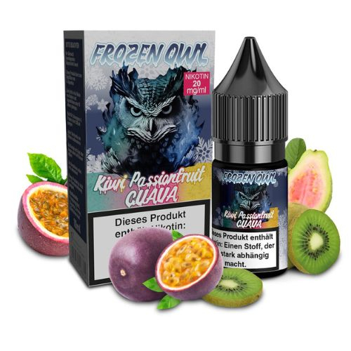 Frozen OWL Kiwi Passionfruit Guave Nikotinsalz Liquid 10ml 20mg Frozen OWL Kiwi Passionfruit Guave Nikotinsalz Liquid 10ml 20mg