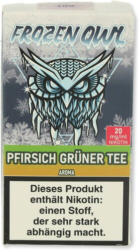 Frozen OWL Pfirsich Grüner Tee Nikotinsalz Liquid 10ml 20mg