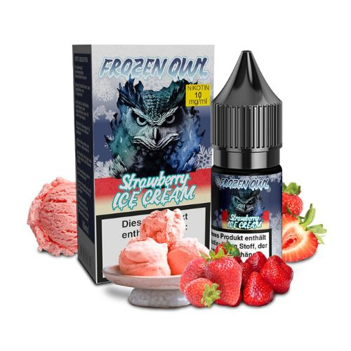 Frozen OWL Strawberry Ice Cream Nikotinsalz Liquid 10ml 10mg Frozen OWL Strawberry Ice Cream Nikotinsalz Liquid 10ml 10mg