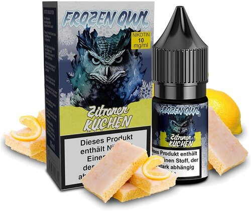 Frozen OWL Zitronenkuchen Nikotinsalz Liquid 10ml 10mg Frozen OWL Zitronenkuchen Nikotinsalz Liquid 10ml 10mg