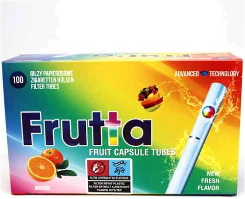 Frutta Flavorkapsel Hülsen Orange 1x100Stk.