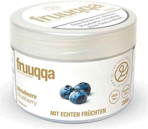 Fruuqqa Shisha-Tabakersatz Blaubeere nikotinfrei 200g Fruuqqa Shisha-Tabakersatz Blaubeere nikotinfrei 200g